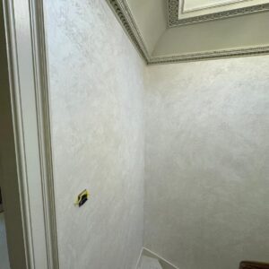 Venetian plaster staircase finished in Cadoro style in Edinburgh -DC Venetian