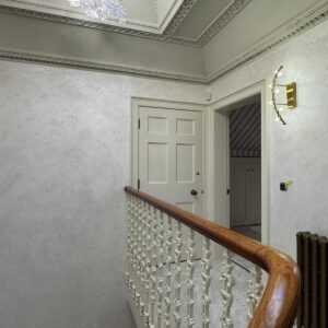Venetian plaster staircase finished in Cadoro style in Edinburgh -DC Venetian
